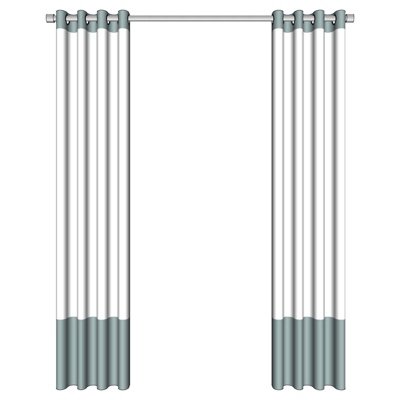 现代布艺窗帘su模型