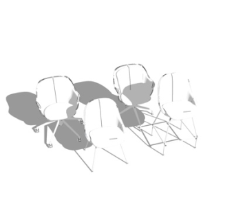 现代单椅su模型