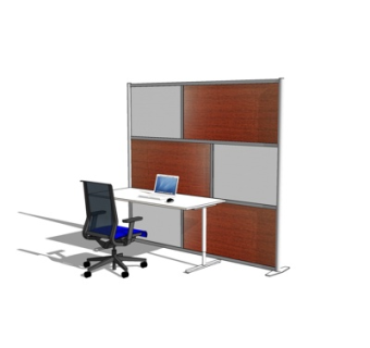 现代书桌椅su模型