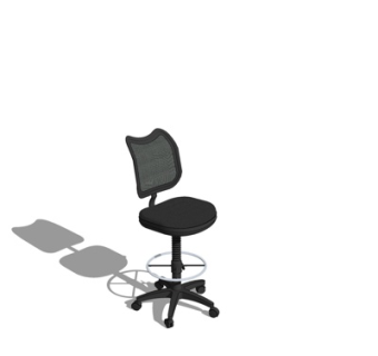 现代网格办公椅su模型