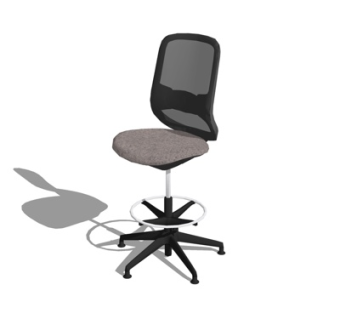 现代网格办公椅su模型