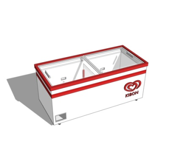 现代超市冰箱su模型