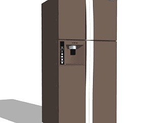 现代冰箱冰柜组合su模型