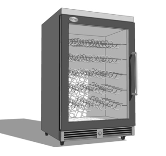 现代碗柜消毒柜su模型