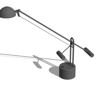 工业风金属台灯su模型