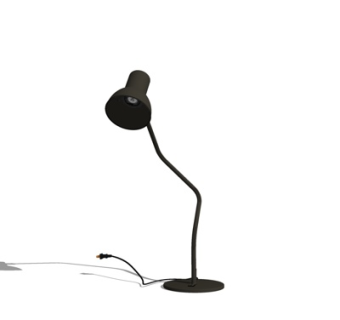 现代金属台灯su模型