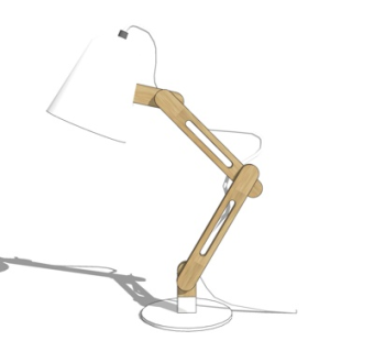 北欧台灯su模型