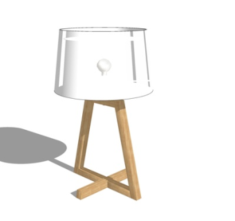 北欧台灯su模型