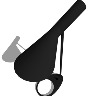 现代金属台灯su模型