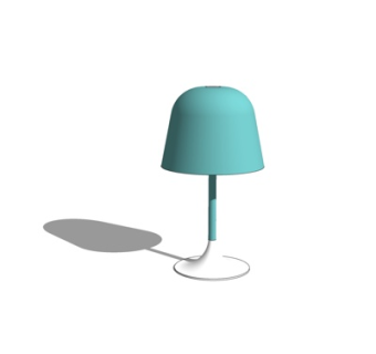 现代金属台灯su模型