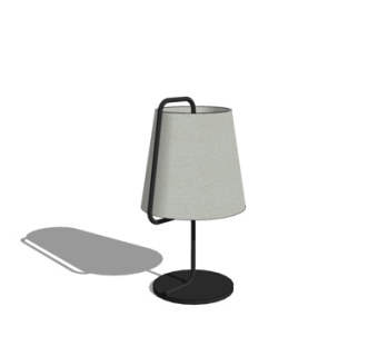 现代金属台灯su模型