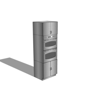 现代金属烤炉su模型