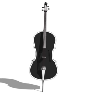 现代大提琴su模型