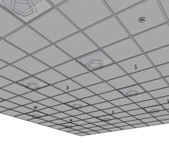 现代天花吊顶su模型