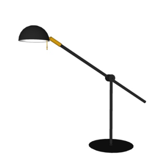 现代金属台灯su模型