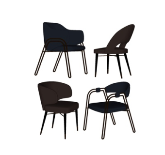 现代单椅su模型