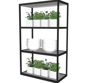 现代绿植盆栽su模型