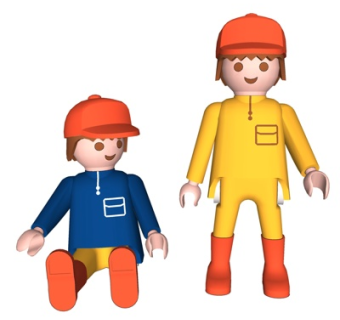 现代木偶人玩具su模型