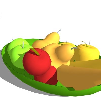 现代苹果梨子香蕉su模型