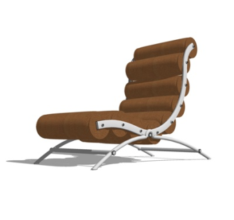 现代布艺休闲椅su模型