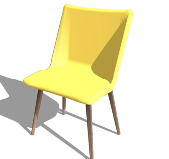 现代单椅su模型