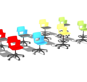 现代单椅su模型