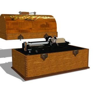 工业风机床设备su模型