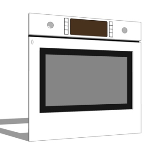 现代消毒柜su模型