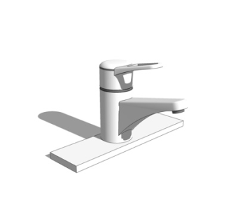 现代金属水龙头su模型