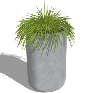 现代绿植盆栽su模型