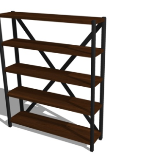 现代展示柜su模型