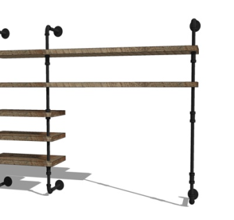 现代展示柜su模型