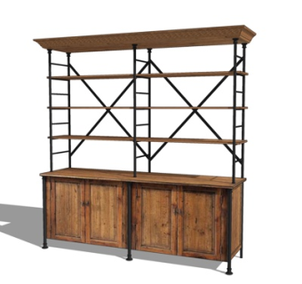 现代展示柜su模型