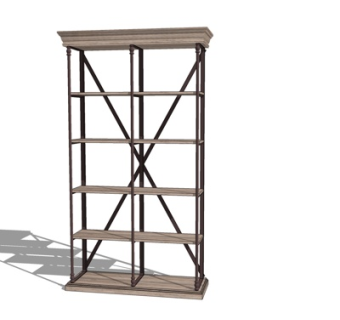 现代展示柜su模型