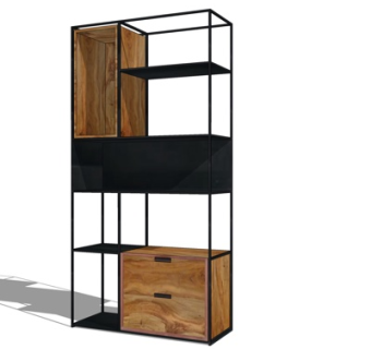 现代展示柜su模型