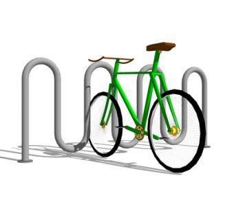 现代单车车架su模型