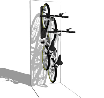 现代单车车架su模型