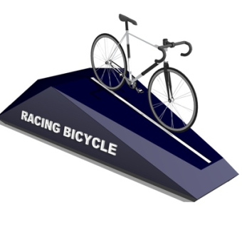 现代单车车架su模型