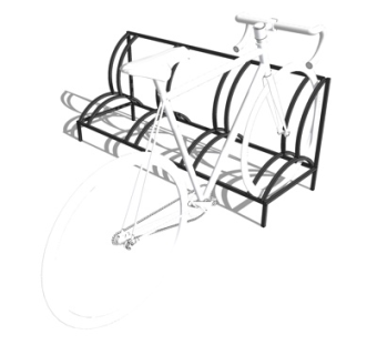现代单车车架su模型