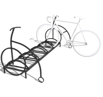 现代单车车架su模型