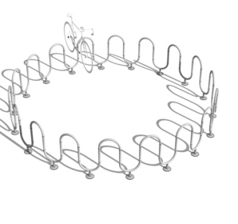 现代单车车架su模型