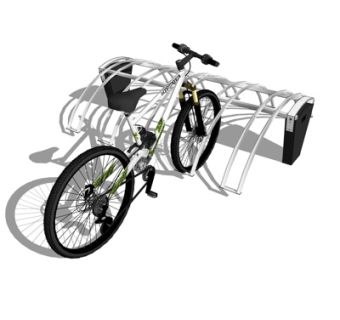 现代单车车架su模型