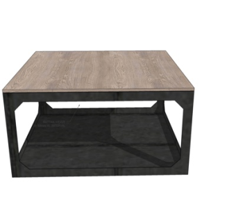 工业风茶几su模型