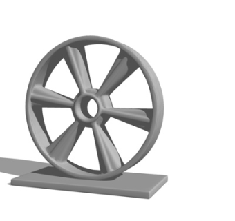 现代轮毂摆件su模型