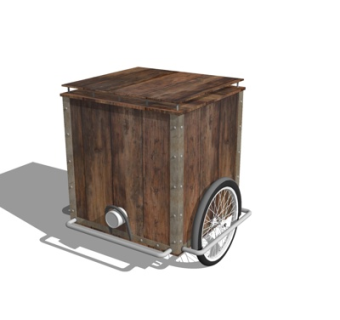 美式斗柜su模型