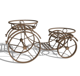 现代餐车su模型