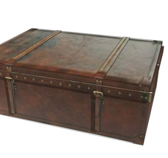 美式储物箱su模型