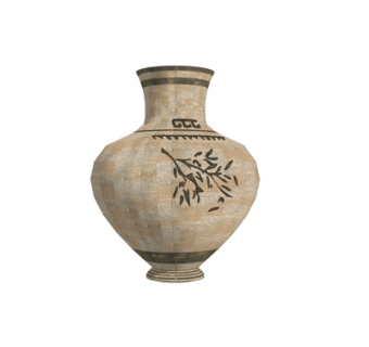 新中式花瓶su模型