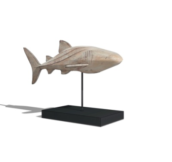 现代鲨鱼装饰品su模型
