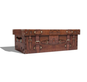 美式皮革箱子su模型